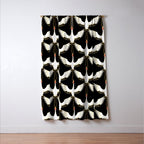 Japanese Crane Ornate Art Deco Pattern Window Curtain Gallery Image 3