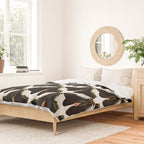 Japanese Crane Ornate Art Deco Pattern Duvet Cover Gallery Image 2