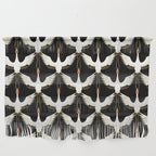 Japanese Crane Ornate Art Deco Pattern Wall Hanging Gallery Image 1
