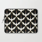 Japanese Crane Ornate Art Deco Pattern Laptop Sleeve Gallery Image 1