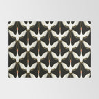 Japanese Crane Ornate Art Deco Pattern Rug Gallery Image 2