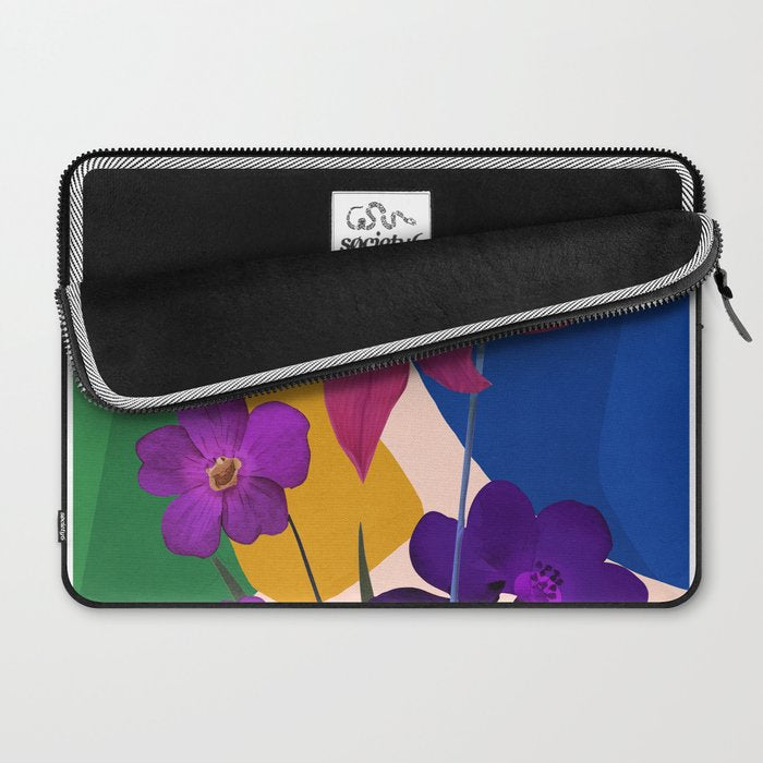 Colorful Bloomscape 1 Laptop Sleeve Gallery Image 2