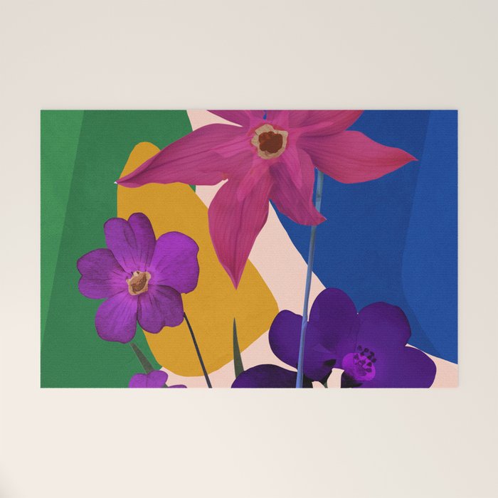Colorful Bloomscape 1 Welcome Mat Gallery Image 1
