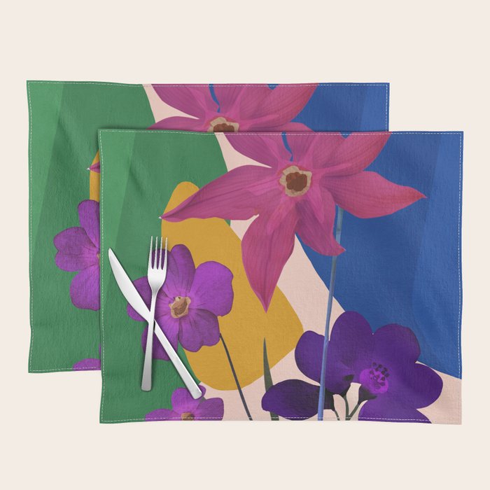 Colorful Bloomscape 1 Placemat Gallery Image 1