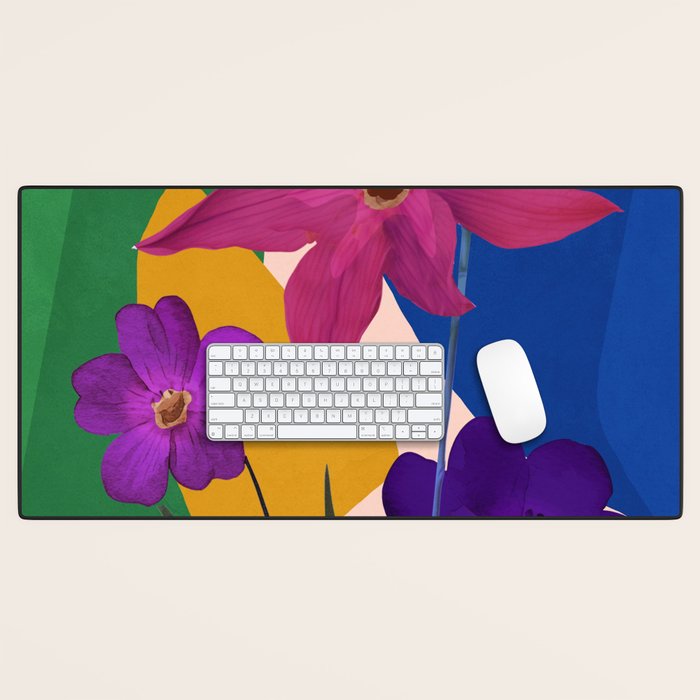 Colorful Bloomscape 1 Desk Mat Gallery Image 1