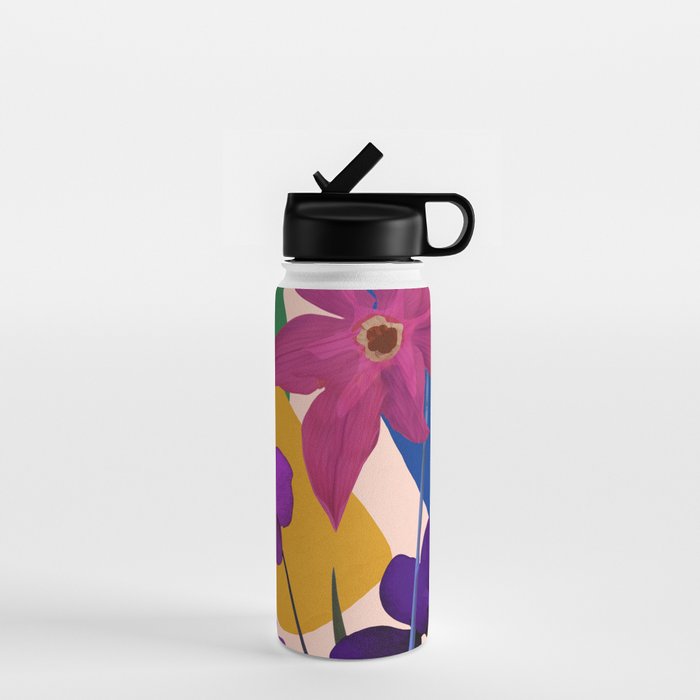 Colorful Bloomscape 1 Water Bottle Gallery Image 1