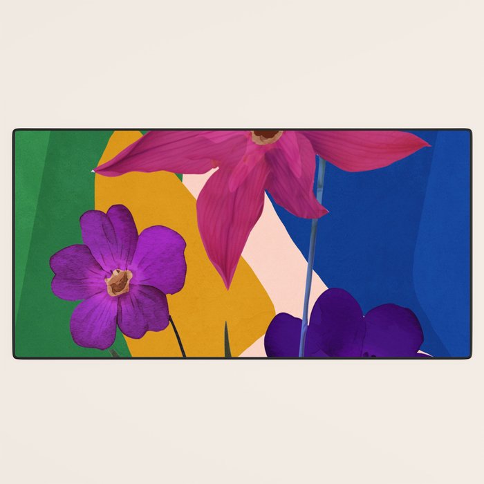 Colorful Bloomscape 1 Desk Mat Gallery Image 3
