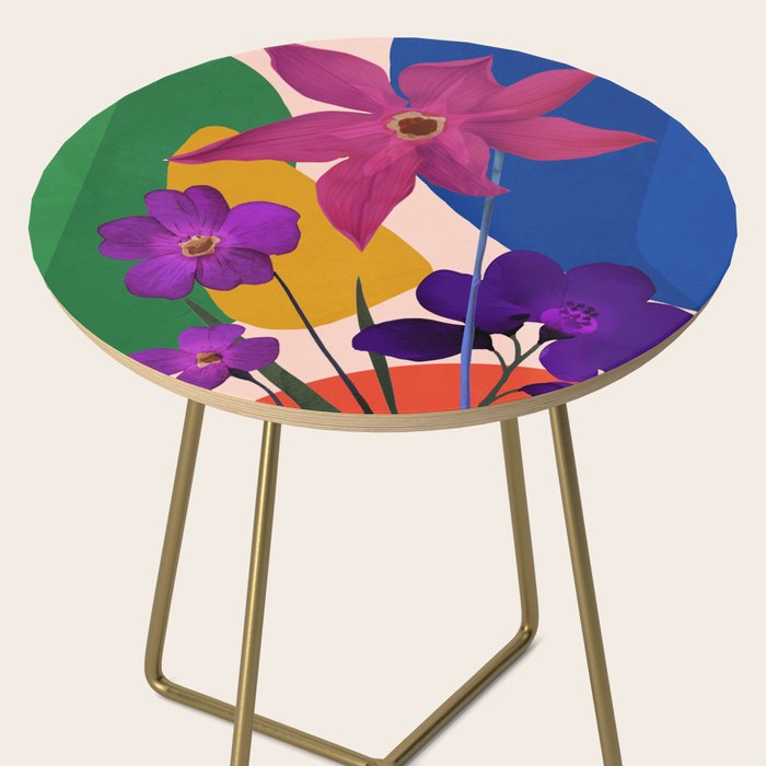 Colorful Bloomscape 1 Side Table Gallery Image 2