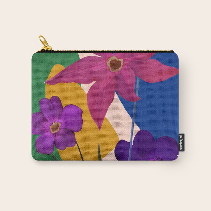 Colorful Bloomscape 1 Carry All Pouch Gallery Image 1