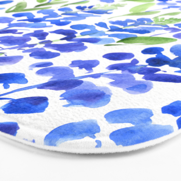 Watercolor Texas bluebonnets Bath Mat Gallery Image 3