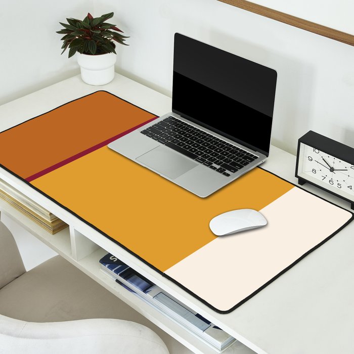 Contemporary Color Block XXI Desk Mat Gallery Image 2