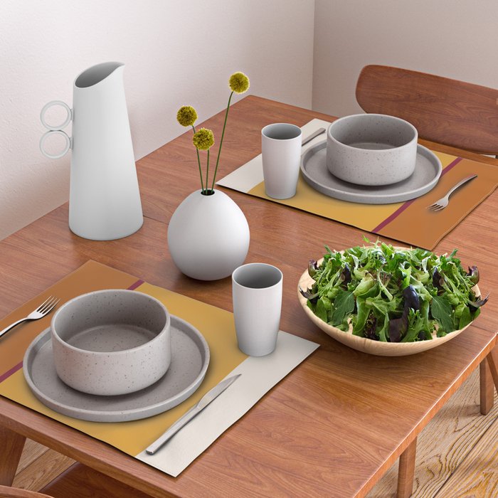 Contemporary Color Block XXI Placemat Gallery Image 2