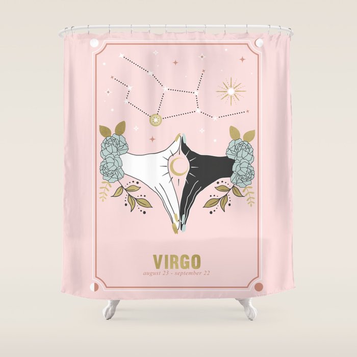 Virgo Zodiac Series Shower Curtain Gallery Image 1