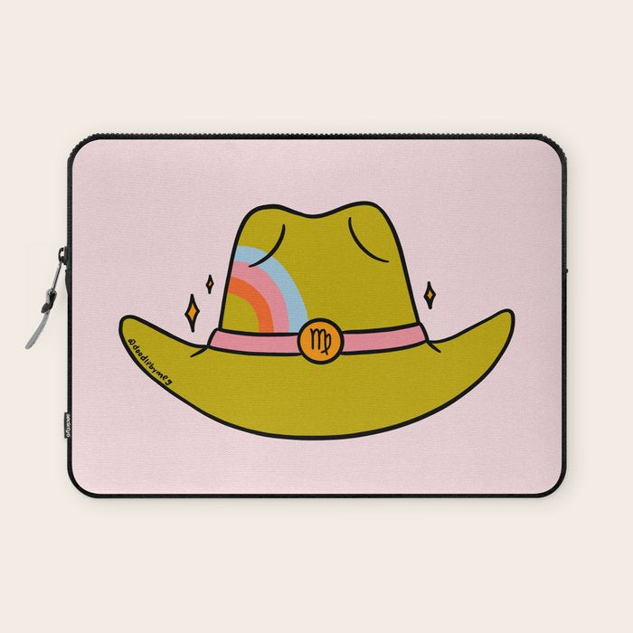 Virgo Cowboy Hat Laptop Sleeve Gallery Image 1