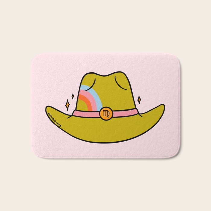 Virgo Cowboy Hat Bath Mat Gallery Image 1