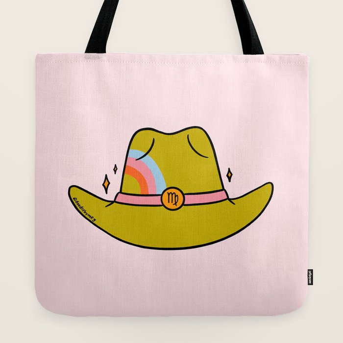 Virgo Cowboy Hat Tote Bag Gallery Image 2