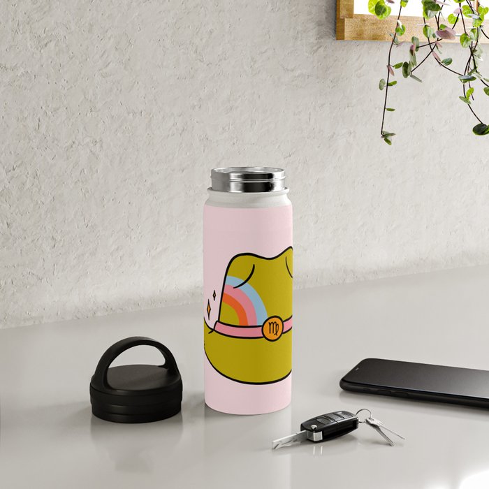 Virgo Cowboy Hat Water Bottle Gallery Image 4