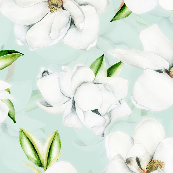 Hygge Magnolia Watercolor Pastel Flowers Coffee Mug Gallery Image 2