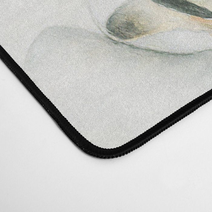 Hygge Magnolia Watercolor Pastel Flowers Desk Mat Gallery Image 4