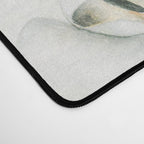 Hygge Magnolia Watercolor Pastel Flowers Desk Mat Gallery Image 4