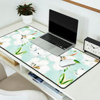 Hygge Magnolia Watercolor Pastel Flowers Desk Mat Gallery Image 2