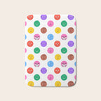 Funny colorful cartoon character face pattern Bath Mat Gallery Image 1