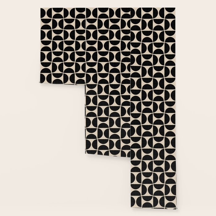 Half Moons in Black + Cream Wallpaper Gallery Image 3