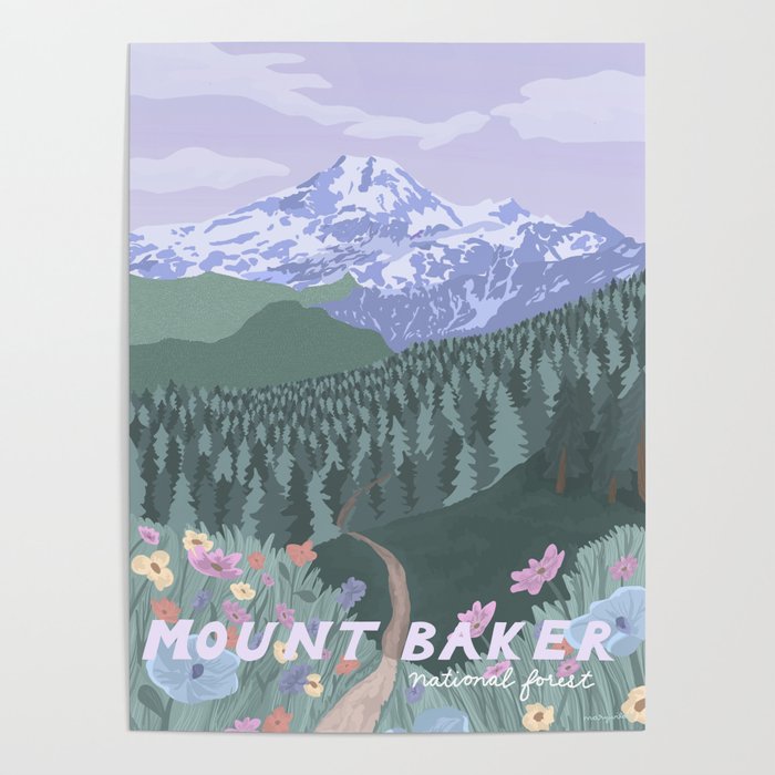 Mount Baker National Forest, Washington State, National Park Poster Gallery Image 4