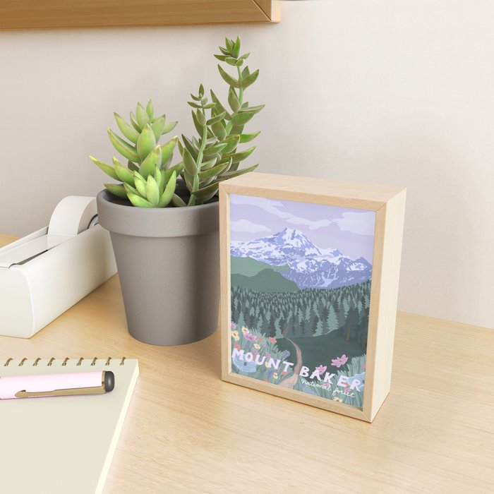 Mount Baker National Forest, Washington State, National Park Mini Art Print Gallery Image 2