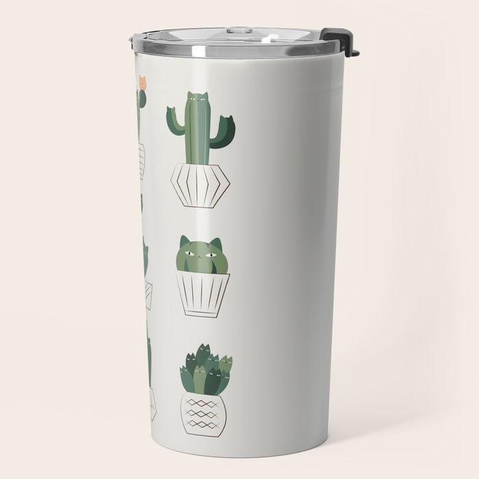 Cat and Plant 20: Cattus Travel Mug Gallery Image 2