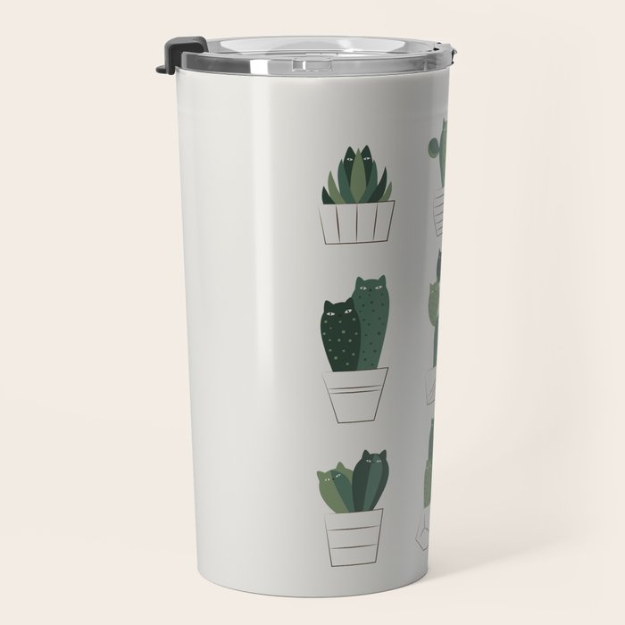 Cat and Plant 20: Cattus Travel Mug Gallery Image 3