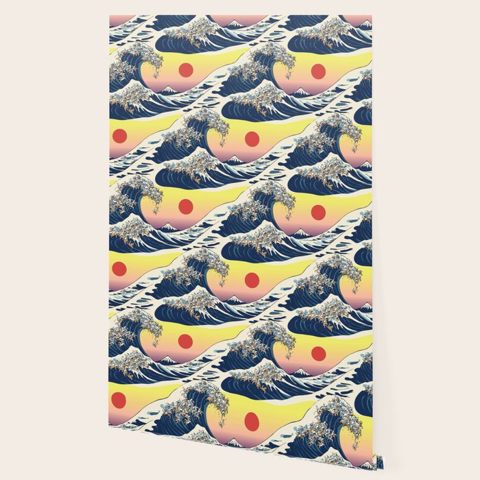 The Great Wave Of  Cat Wallpaper Gallery Image 2