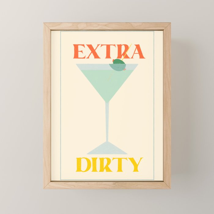 Extra Dirty Martini Mini Art Print Gallery Image 1