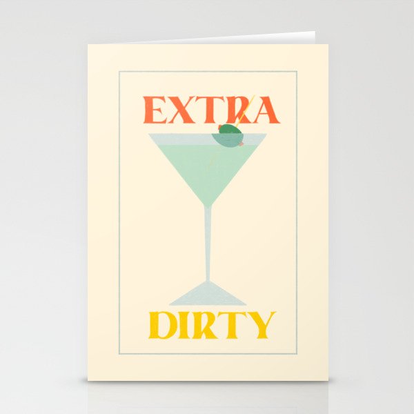 Extra Dirty Martini Stationery Card Gallery Image 1