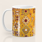 Camel Ochre Antique Colorful Moroccan Rug Print Coffee Mug Gallery Image 3
