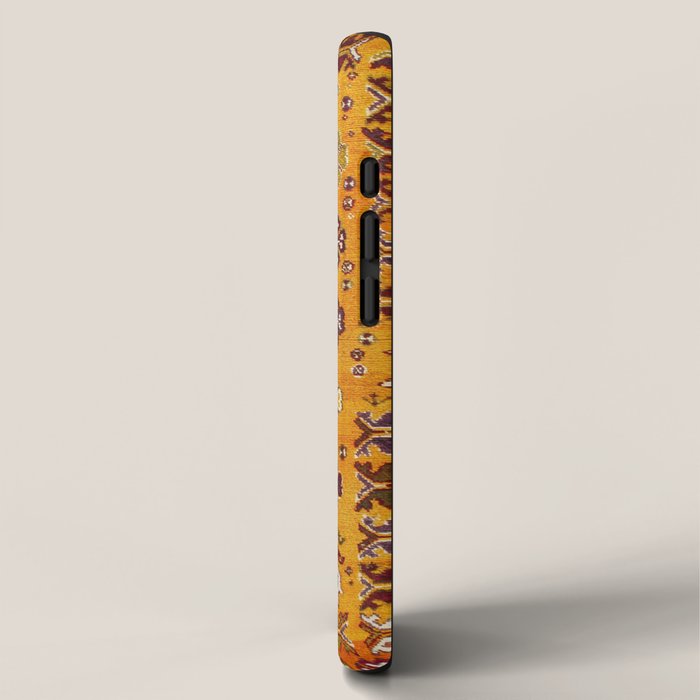 Camel Ochre Antique Colorful Moroccan Rug Print iPhone Case Gallery Image 2