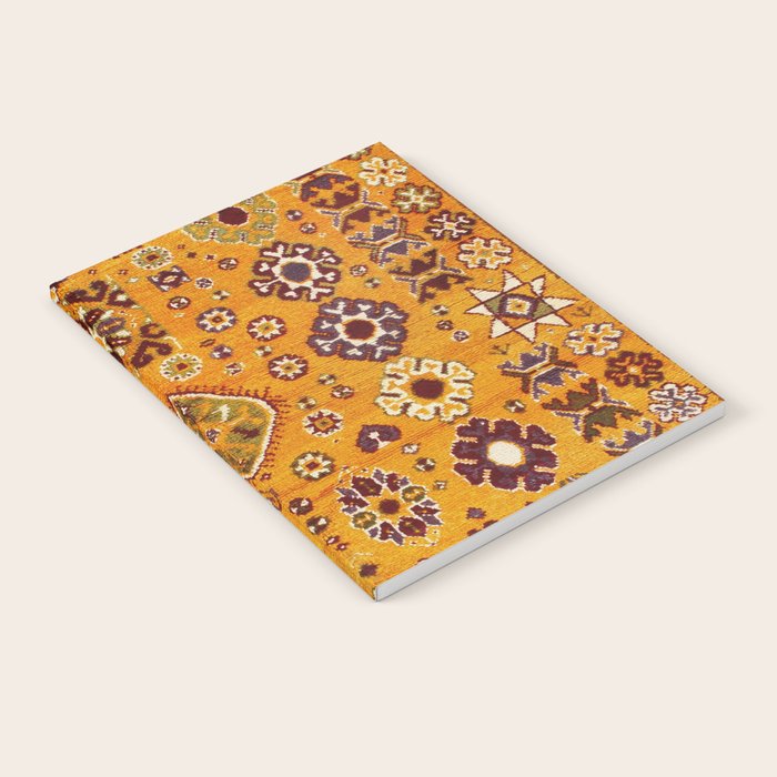 Camel Ochre Antique Colorful Moroccan Rug Print Notebook Gallery Image 2