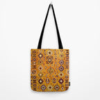 Camel Ochre Antique Colorful Moroccan Rug Print Tote Bag Gallery Image 2