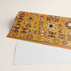 Camel Ochre Antique Colorful Moroccan Rug Print Wrapping Paper Gallery Image 2