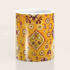 Camel Ochre Antique Colorful Moroccan Rug Print Coffee Mug Gallery Image 4