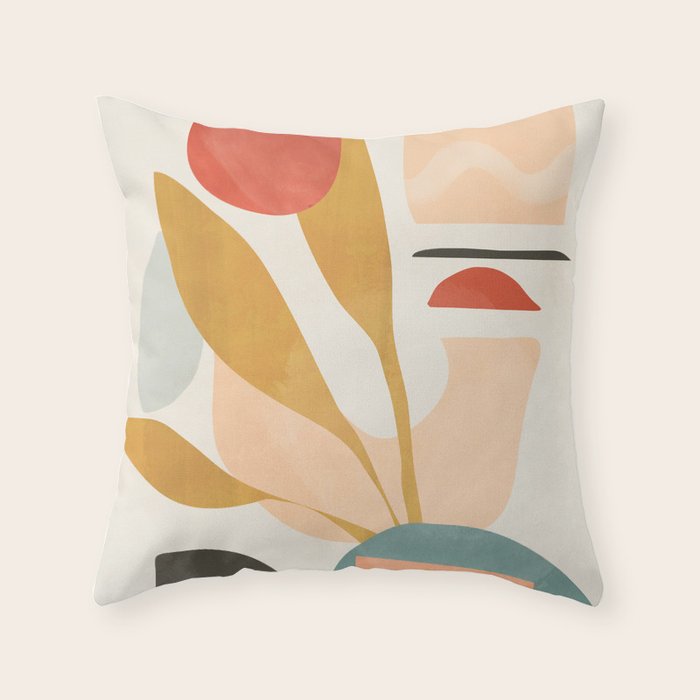 Abstract Shapes 20 Throw Pillow Gallery Image 6