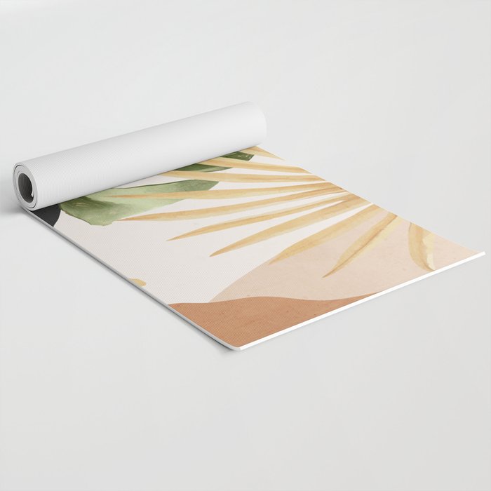 Abstract Art Tropical Leaves 22 Yoga Mat Gallery Image 2
