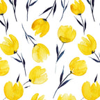 Yellow Tulips | Watercolour Pattern Coffee Mug Gallery Image 2