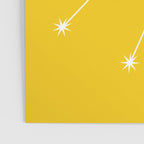 Taurus Zodiac Star Constellation Line Art Bright Yellow Poster Gallery Image 3