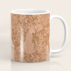 Summer Cheetah Floral Pattern - Fawn Brown Coffee Mug Gallery Image 1