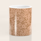 Summer Cheetah Floral Pattern - Fawn Brown Coffee Mug Gallery Image 4