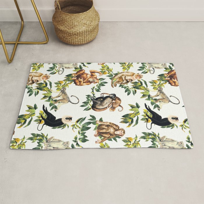 Monkeys, orangutans and more Rug Gallery Image 1