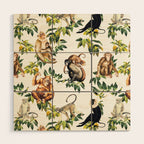 Monkeys, orangutans and more Wood Wall Art Gallery Image 1