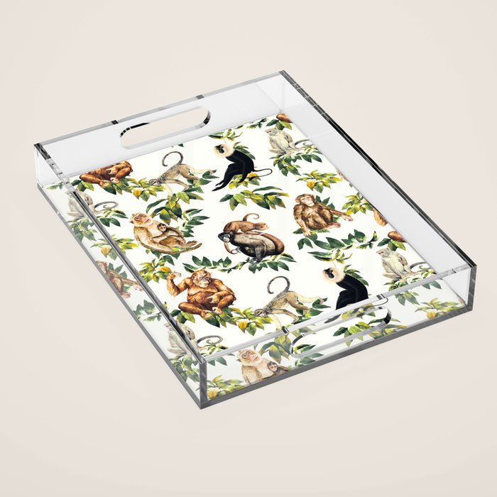 Monkeys, orangutans and more Acrylic Tray Gallery Image 1