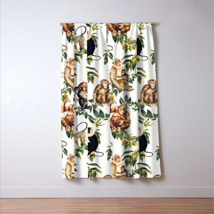 Monkeys, orangutans and more Window Curtain Gallery Image 3